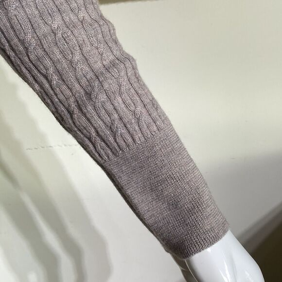 NWOT Cynthia Rowley 100% Merino Wool Cable Knit Sweater - Picture 8 of 14
